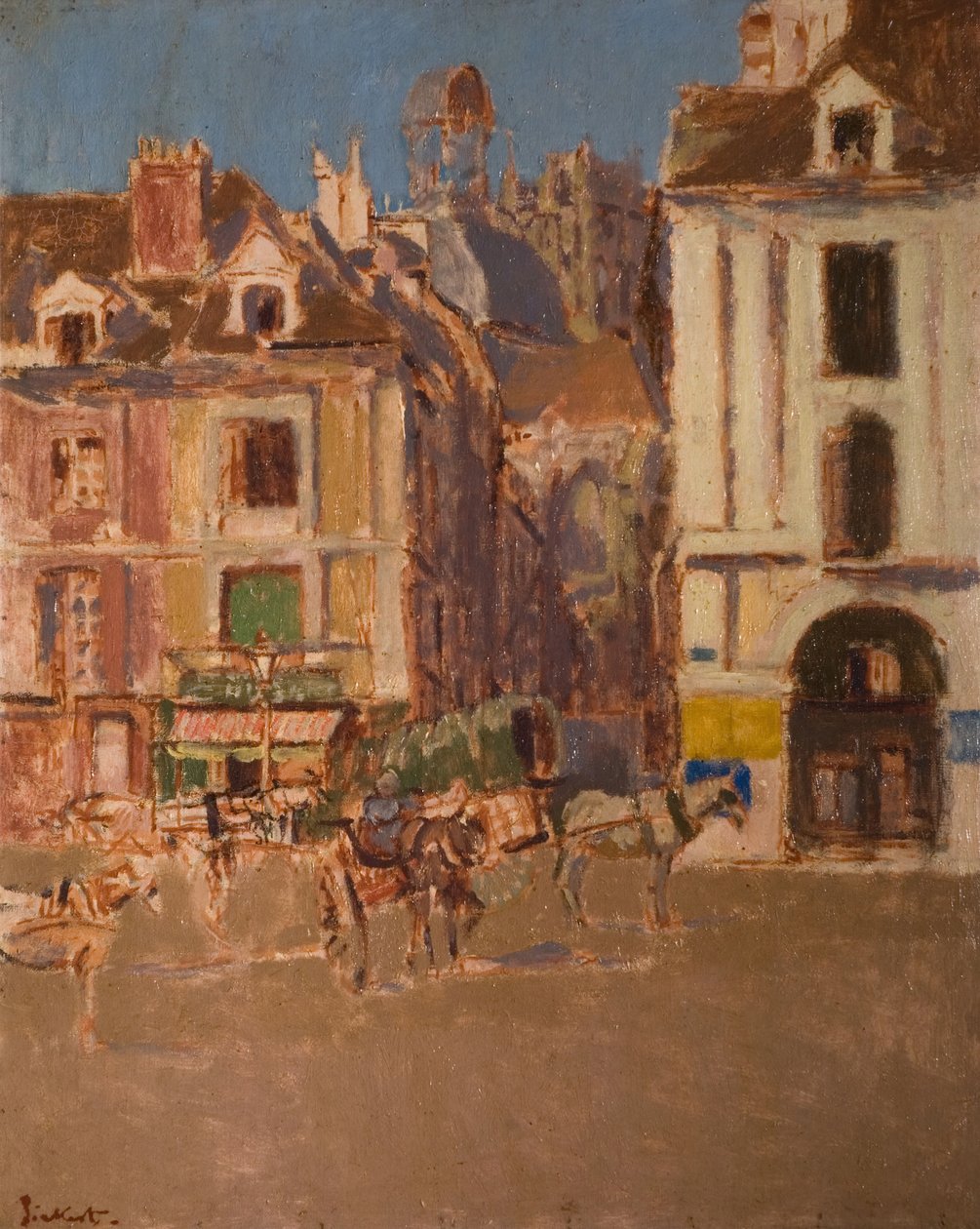 La Rue Notre Dame och Quai Duquesne, 1902. av Walter Richard Sickert