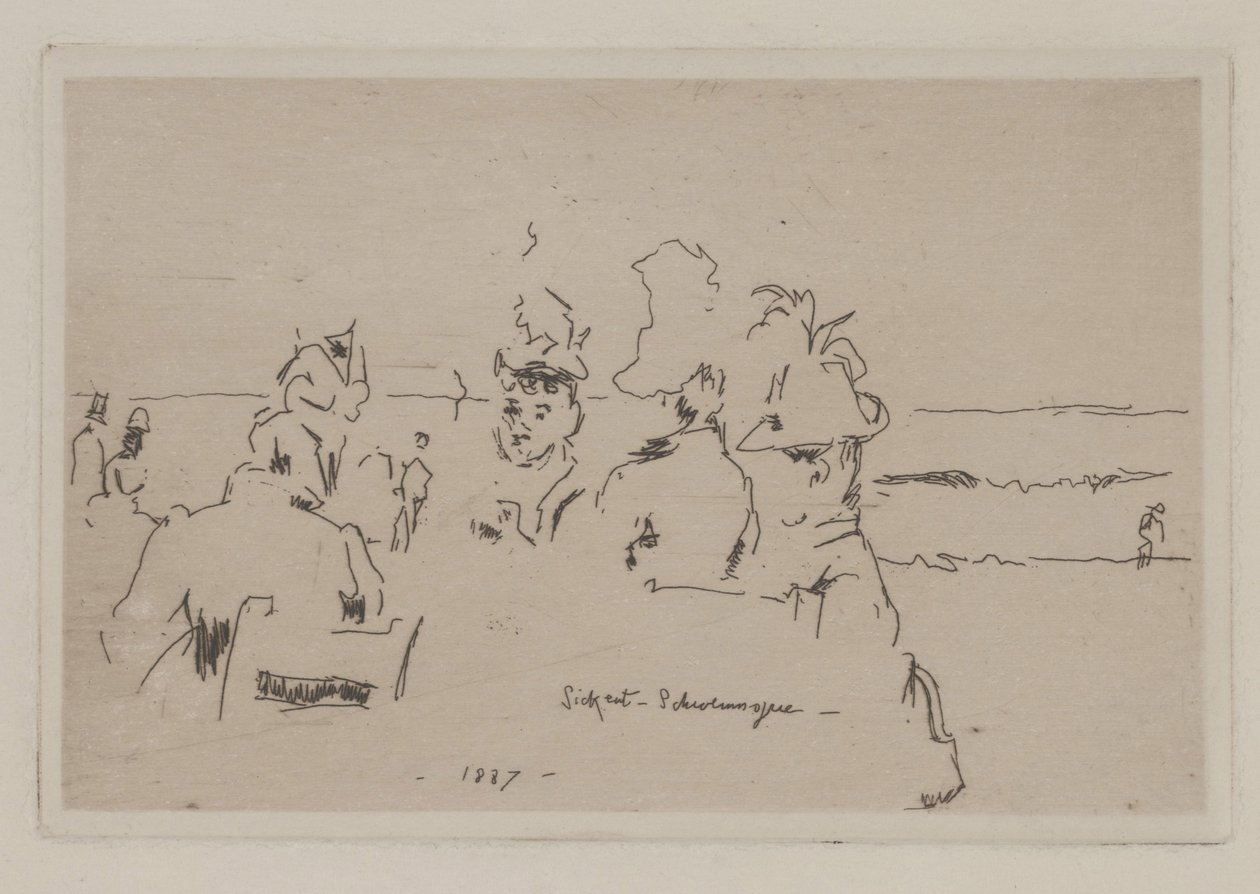 Scheveningen, Kaffeeklatsch (skvaller) av Walter Richard Sickert