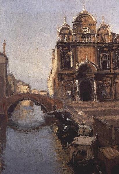 Scuola Grande di San Marco och Rio dei Mendicanti, Venedig av Walter Richard Sickert