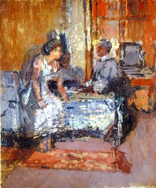 Shuttered Sunlight, ca 1912 (olja på duk) av Walter Richard Sickert