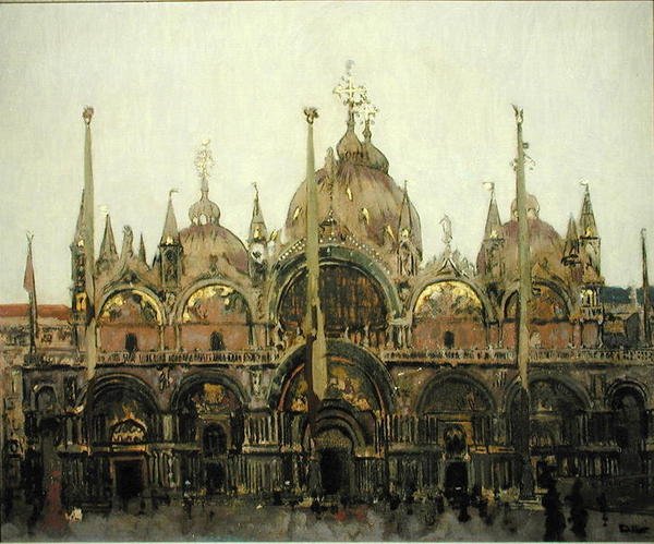 Markusplatsen, Venedig, ca 1895-96 (olja på duk) av Walter Richard Sickert