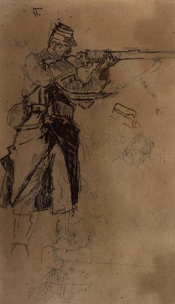 Studera för en soldat av Walter Richard Sickert