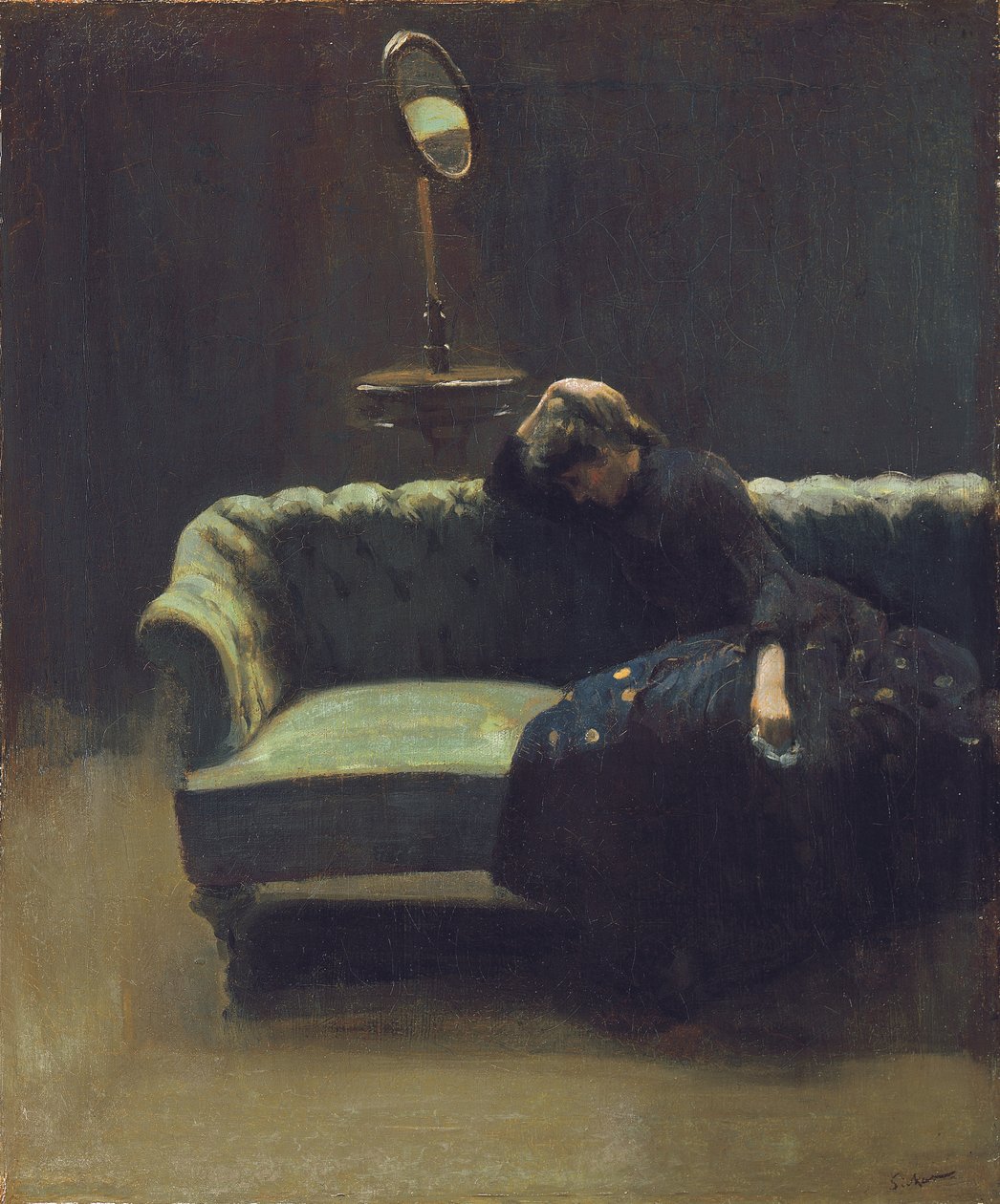 The Acting Manager eller Repetition: The End of the Act, c.1885-6 av Walter Richard Sickert