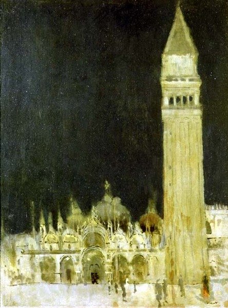 The Campanile, Venedig, ca 1896-97 (olja på duk) av Walter Richard Sickert