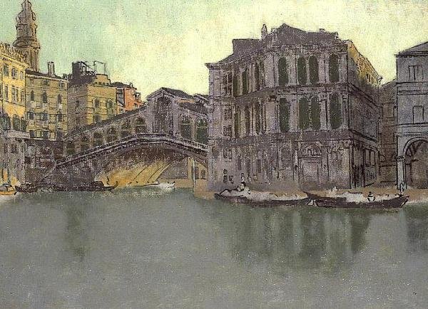 Canal Grande och Rialto, Venedig, c.1895-96 av Walter Richard Sickert