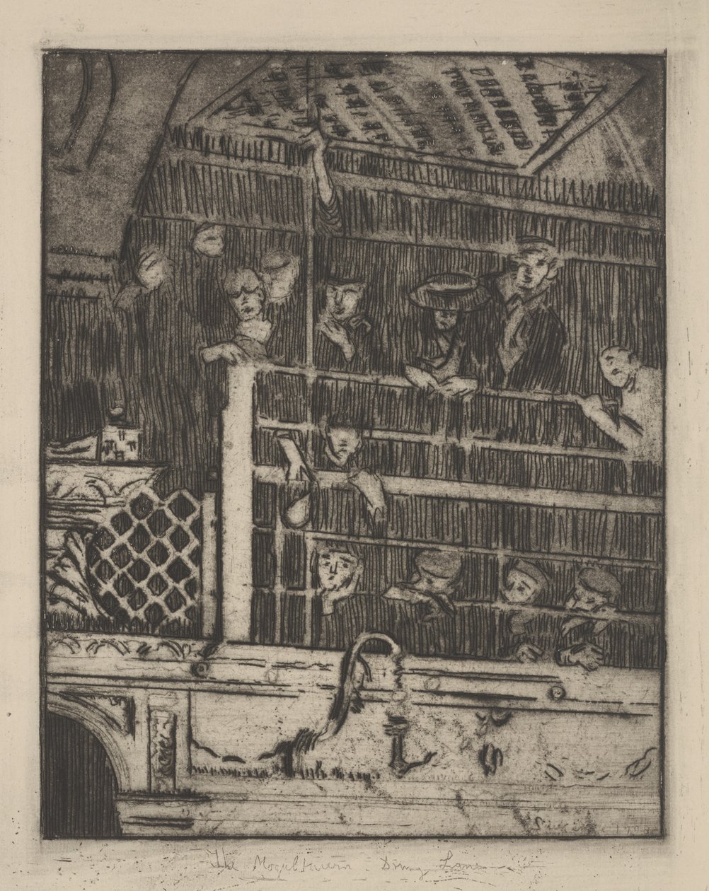 The Old Mogul Tavern, Drury Lane, 1908, publicerad 1929 av Walter Richard Sickert