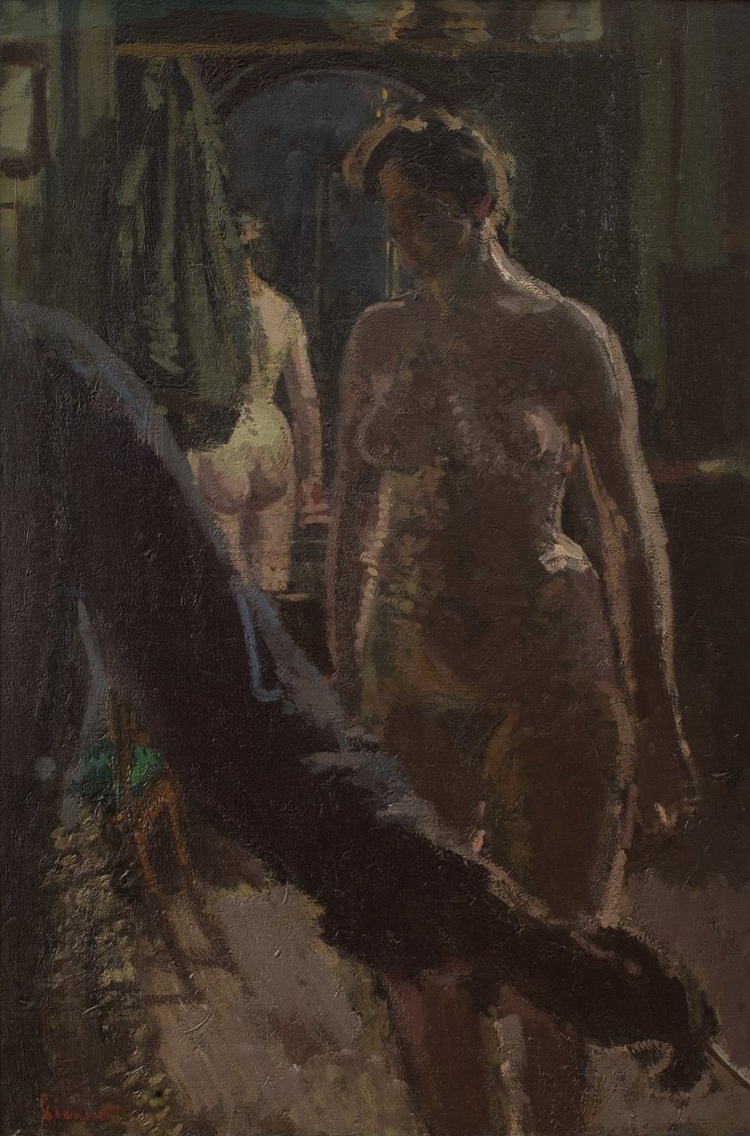 Ateljén: Målning av en nakenbild av Walter Richard Sickert