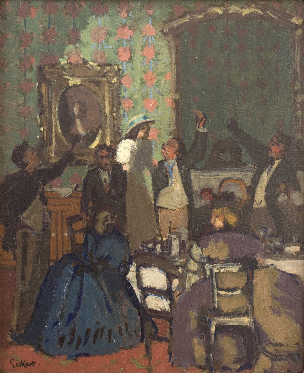 Den rostade skålen. "Trelawny of the Wells av Walter Richard Sickert