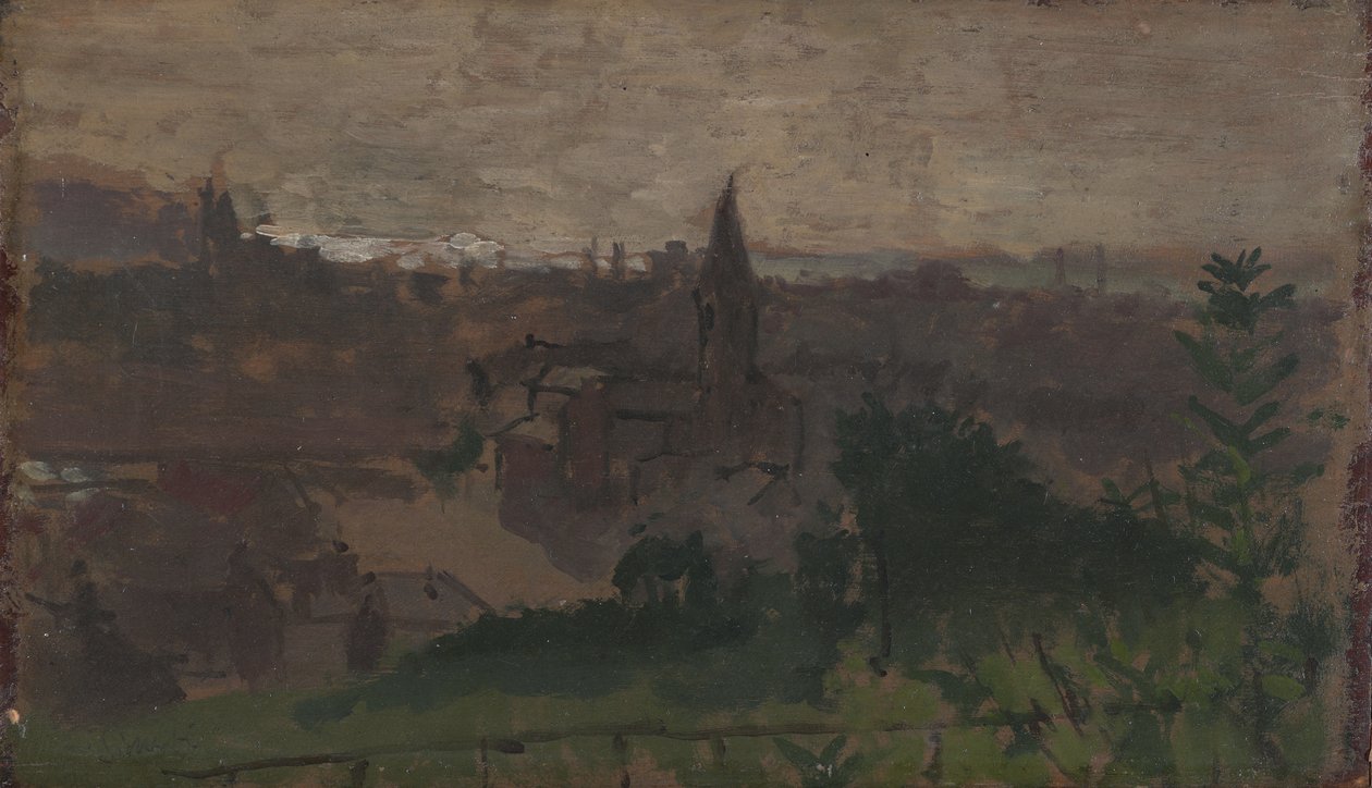 Vy över Dieppe med Eglise du Pollet, c.1890 av Walter Richard Sickert