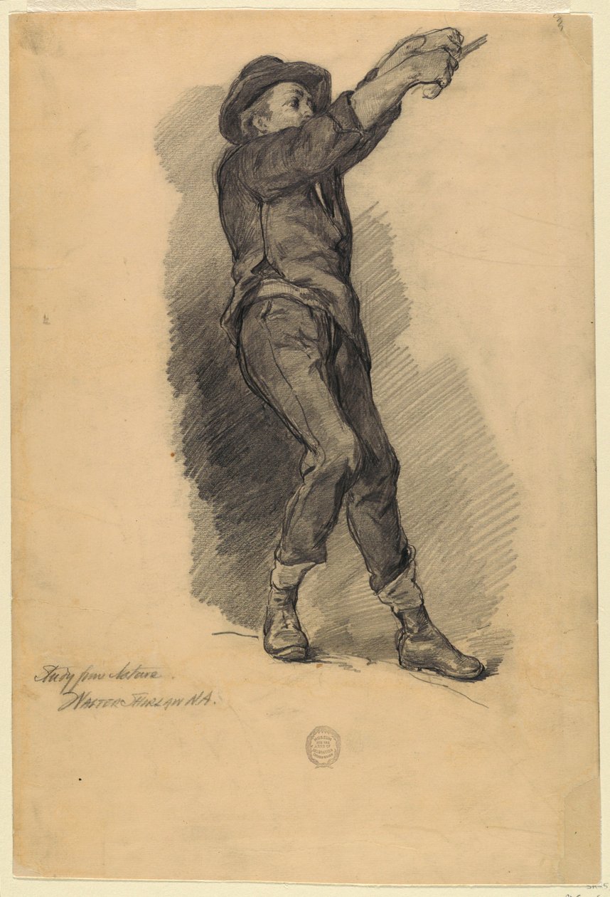 Teckning (USA), 1875-80 av Walter Shirlaw