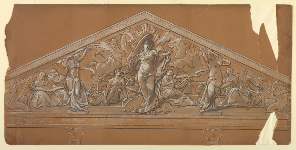 Industri och handel (Design for Pediment) av Walter Shirlaw