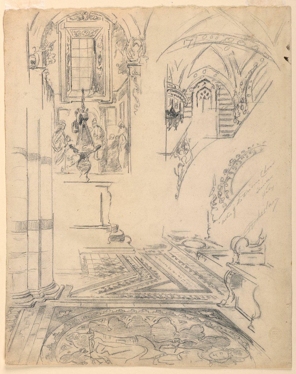 Noter från Duomo-kören, Siena, Italien av Walter Shirlaw