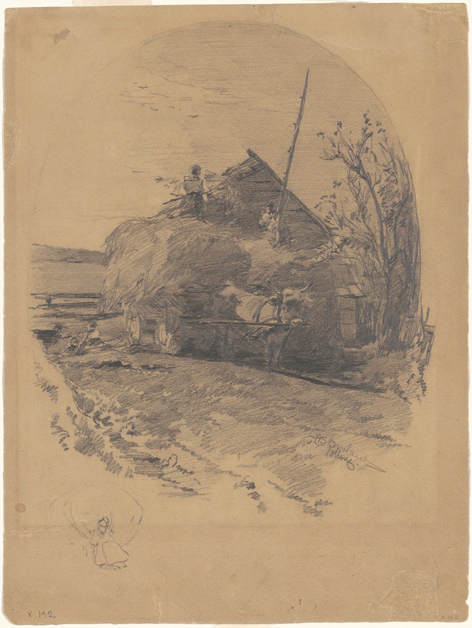 Omröstning [recto] av Walter Shirlaw