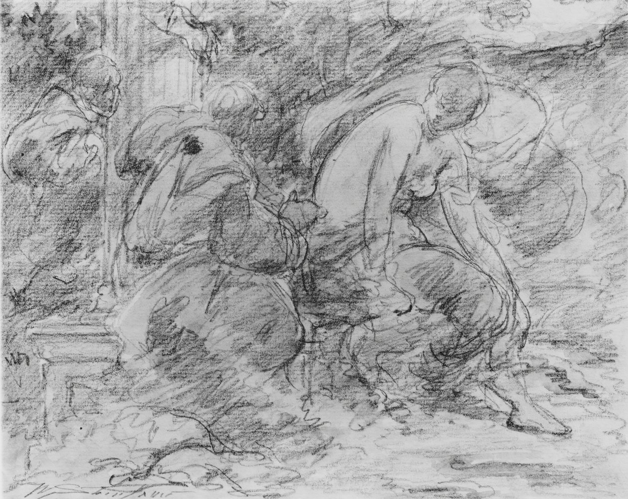 Susanna och de äldre, . av Walter Shirlaw