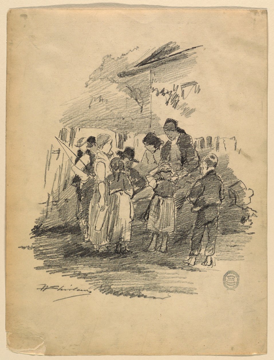 Konstnären i byn av Walter Shirlaw