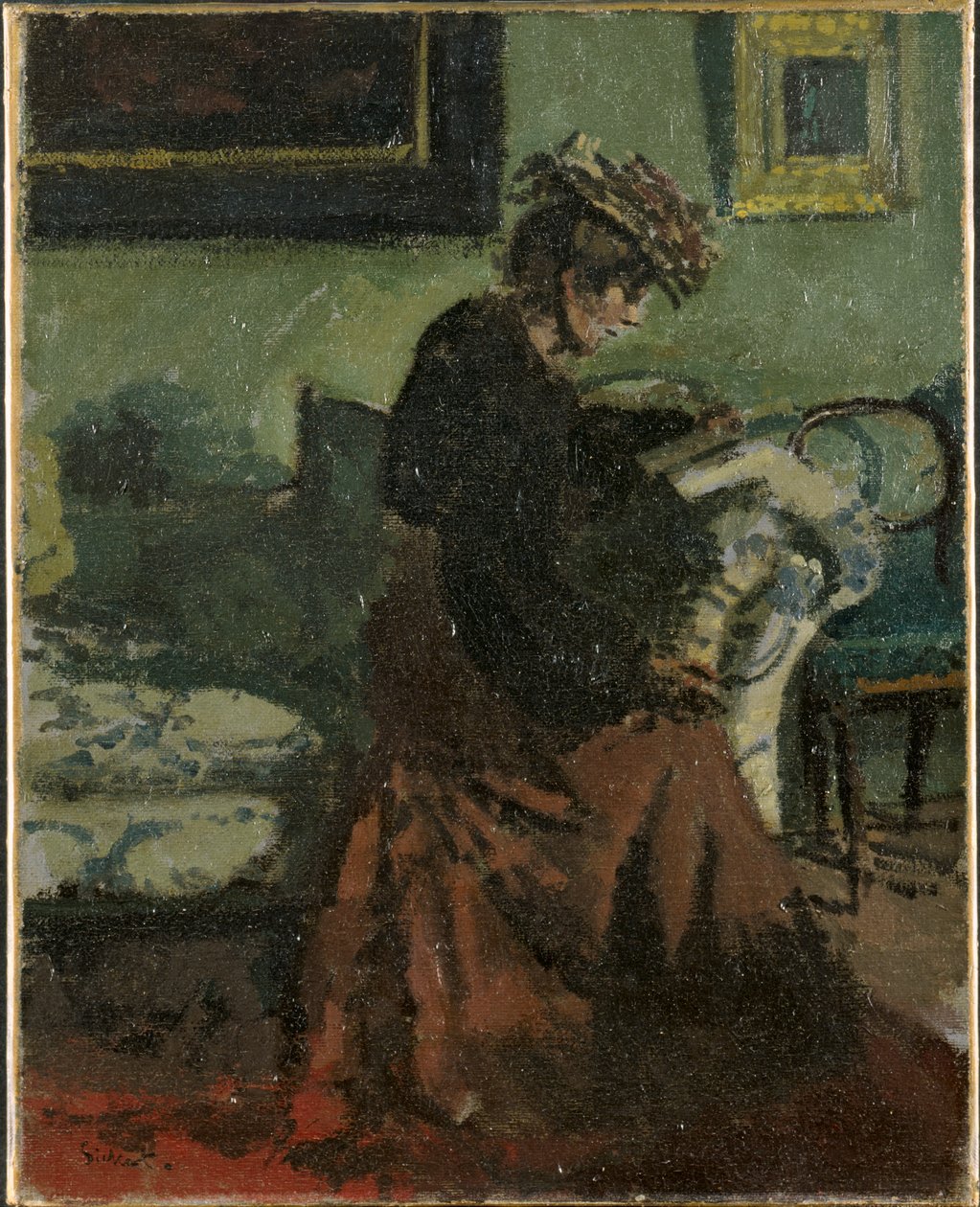 Annandag påsk-Hélène Daurmont av Walter Sickert