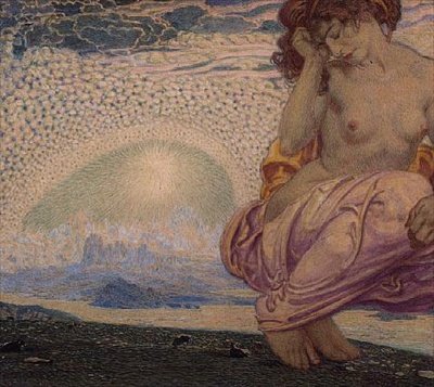 Dream of Infinity (akvarell på papper) av Walter Sigmund Hampel