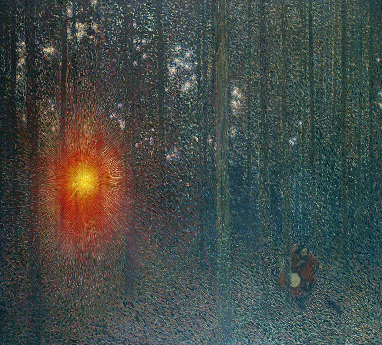 Afton, ca 1900 (olja på duk) av Walter Sigmund Hampel