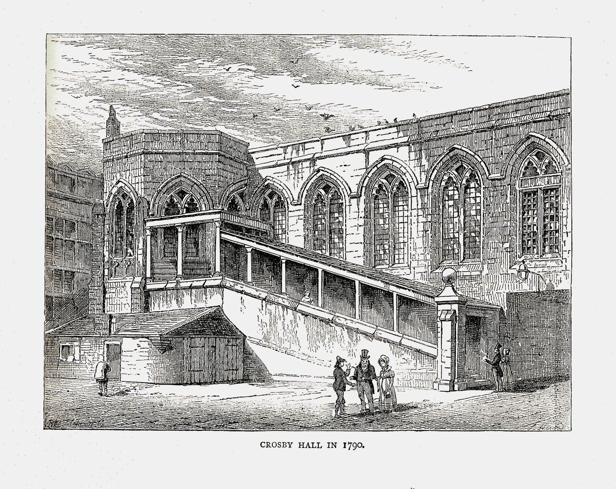 Crosby Hall 1790, 1878 av Walter Thornbury