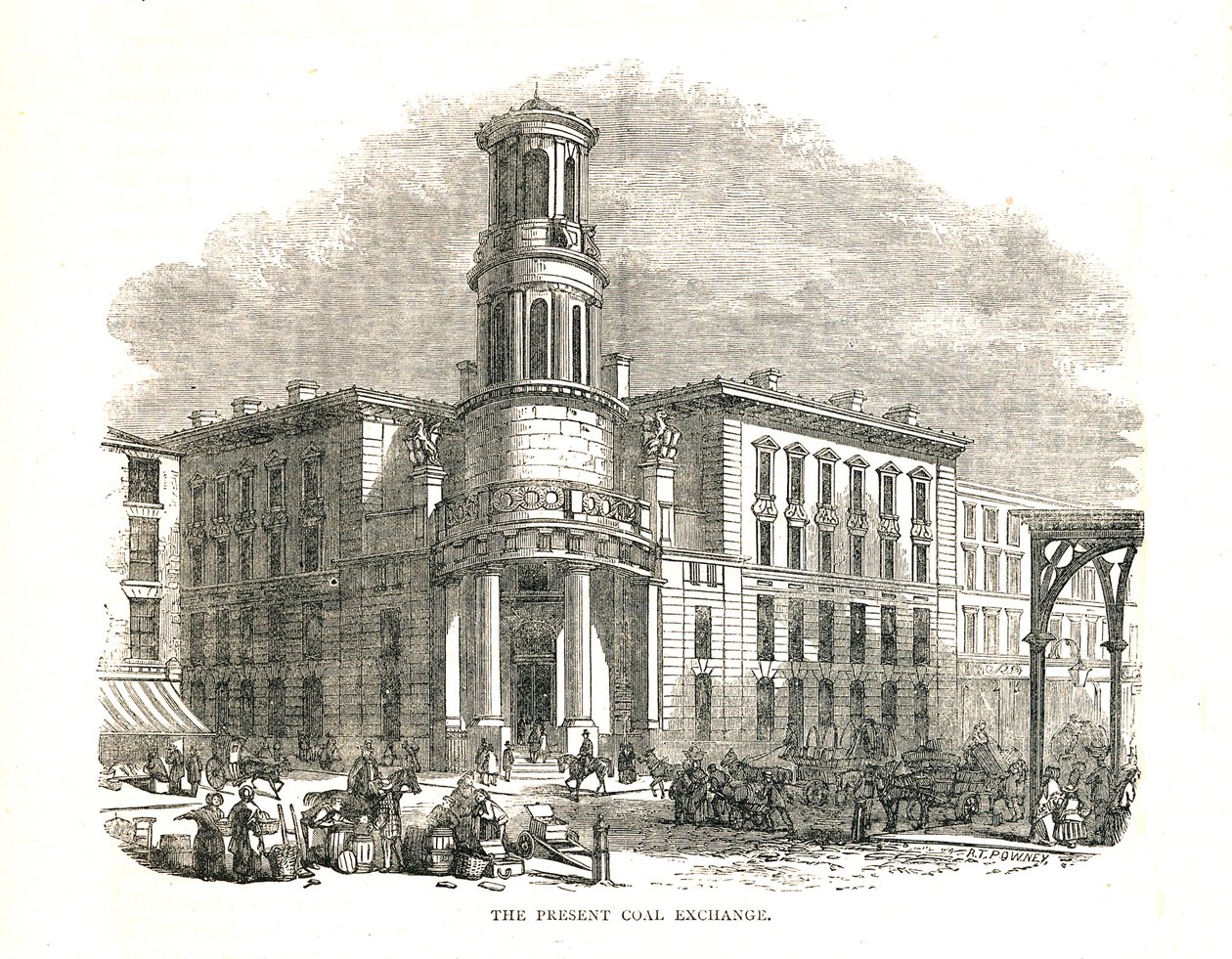 The Present Coal Exchange, öppnad av Prince Albert 1849, Thames Street, 1878 av Walter Thornbury