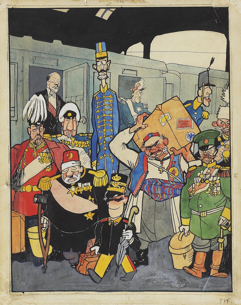 Friedrichstrasse station av Walter Trier