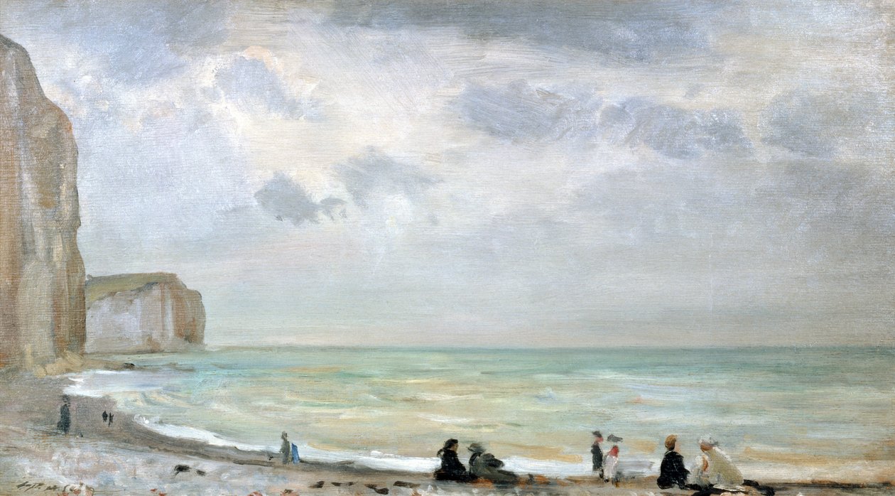 The Beach at Dover (olja på panel) av Walter Westley Russell
