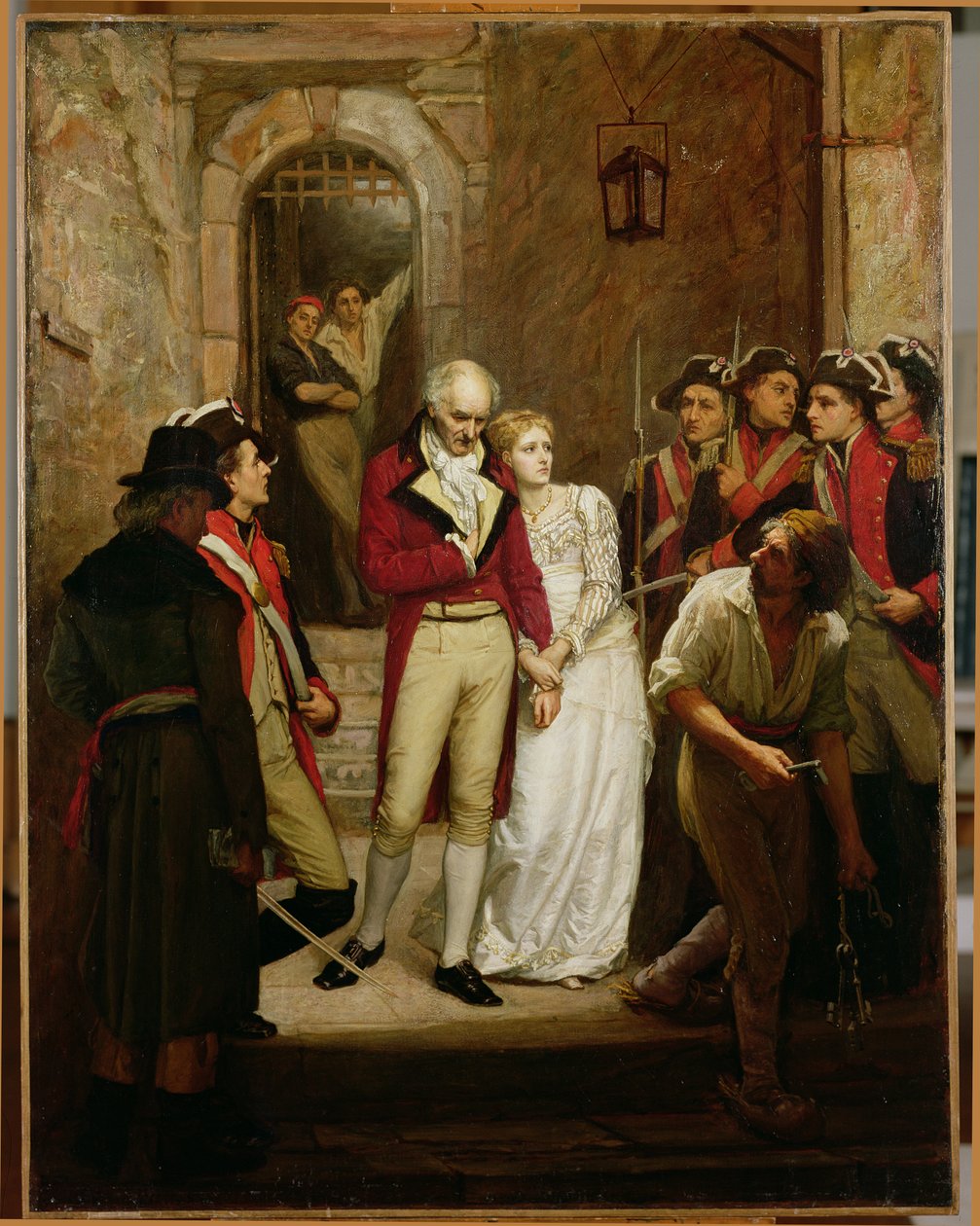 Scen från den franska revolutionen (olja på duk) av Walter William Ouless