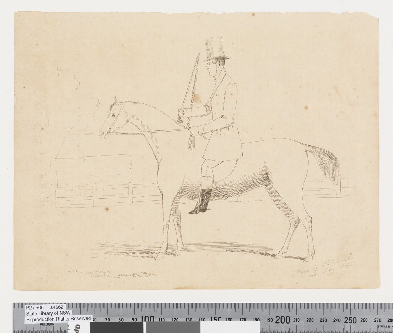 Porträtt av Henry Reeves, 1847 av Walter William Thwaites