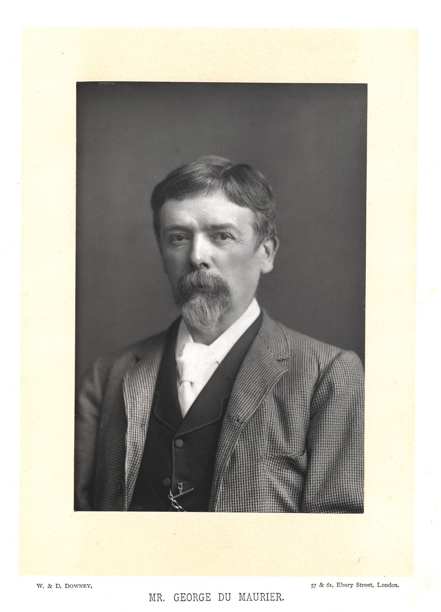 George Du Maurier, brittisk författare och konstnär, c1895. av WandD Downey