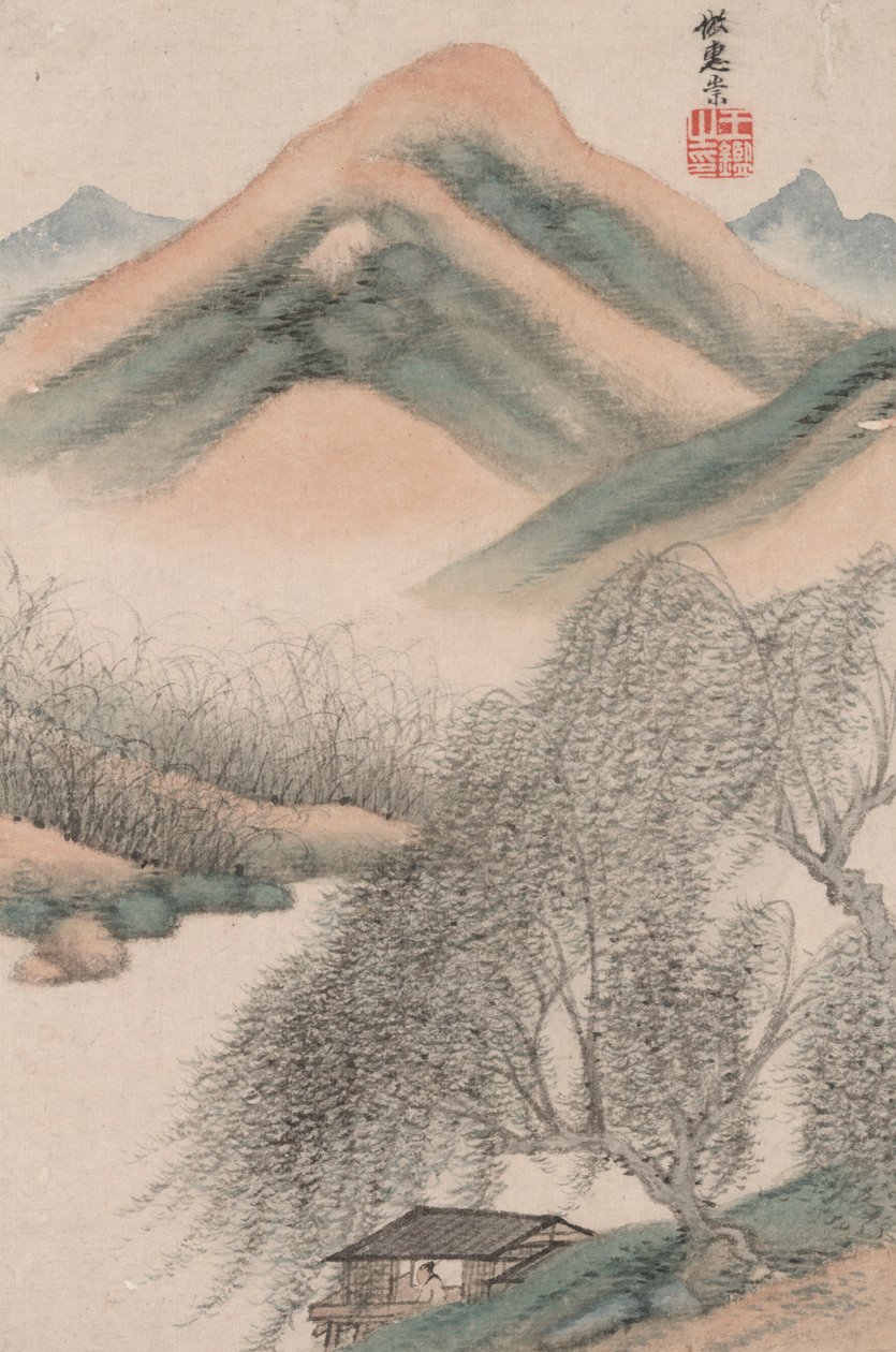 Landskap i stilar av gamla mästare; Landskap efter Hui Chong (965 av Wang Jian