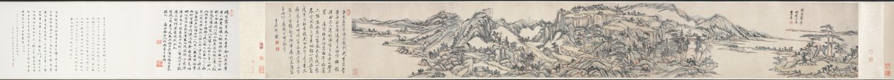 Green Peaks under Clear Sky: Efter Huang Gongwang av Wang Yuanqi