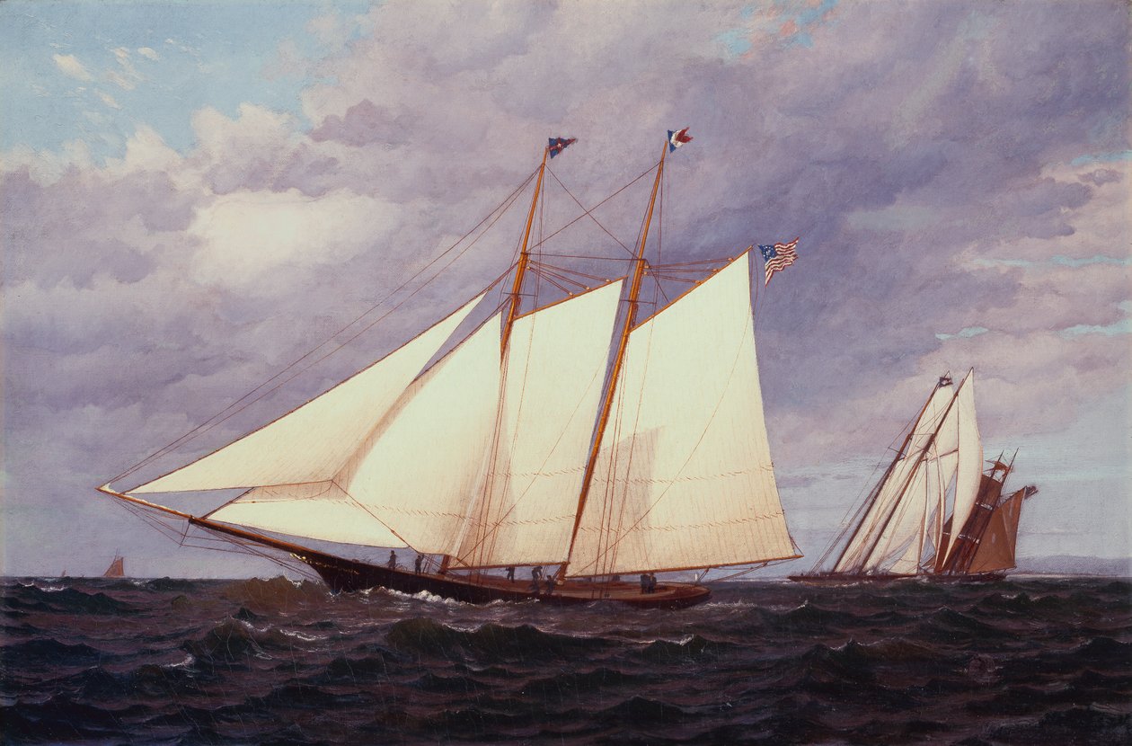 Cornelia vid New York Yacht Club Regatta den 11 juni av Warren Sheppard