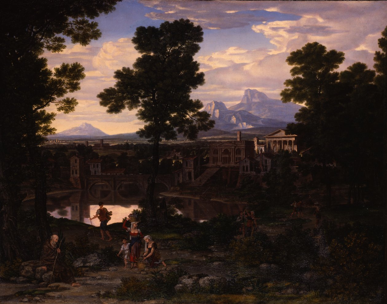Italienskt landskap, ca 1805 av Washington Allston