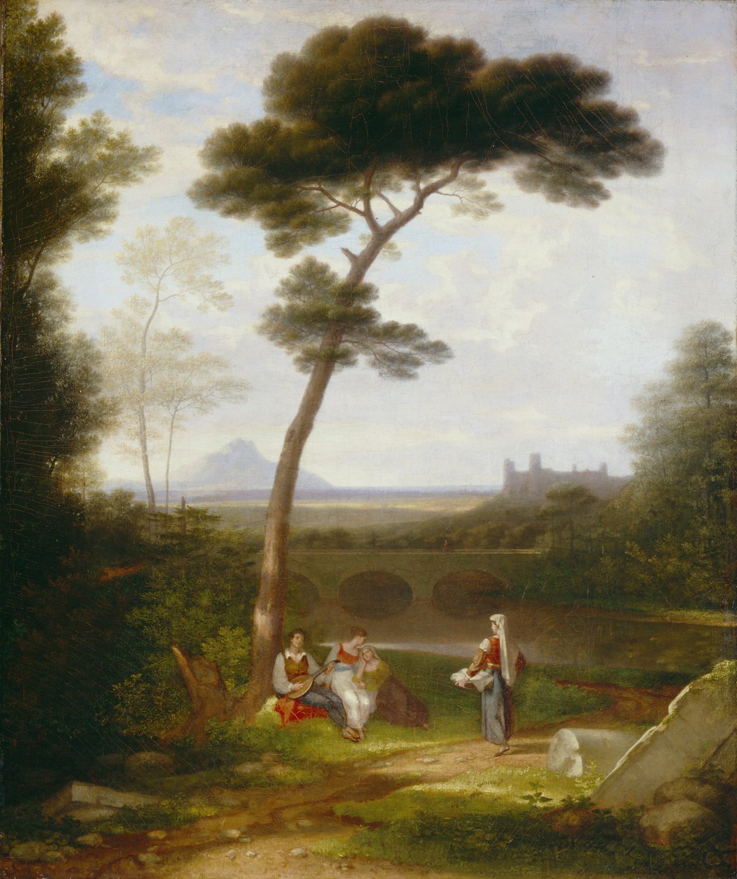 Italienskt landskap, 1828-30 av Washington Allston