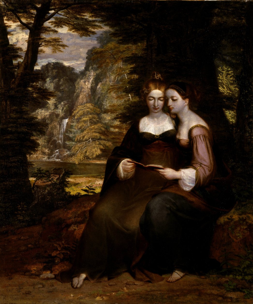 Hermia och Helena av Washington Allston