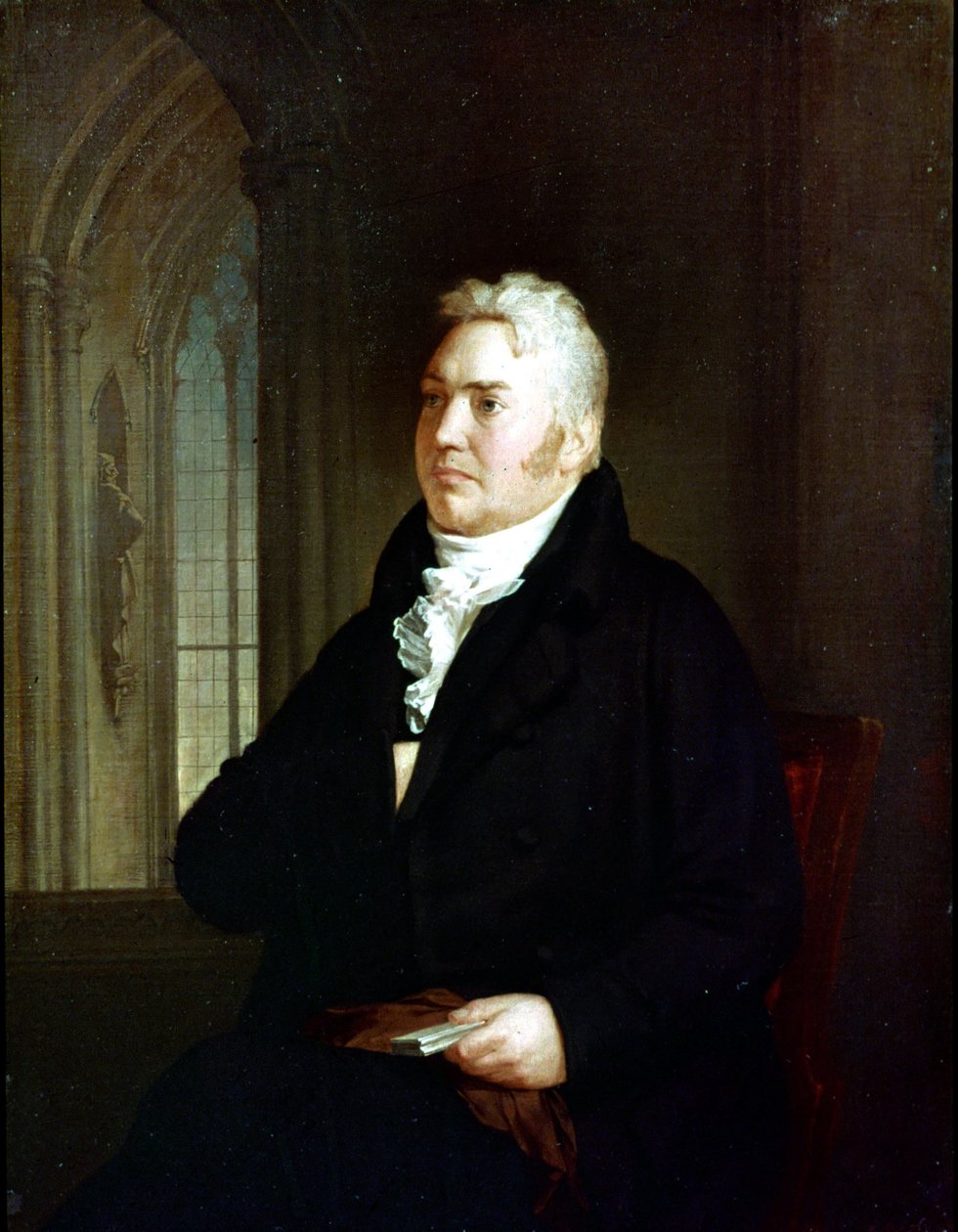 Porträtt av Samuel Taylor Coleridge (1772 - 1834). Målning tillskriven Washington Allston (1779 - 1843) av Washington Allston