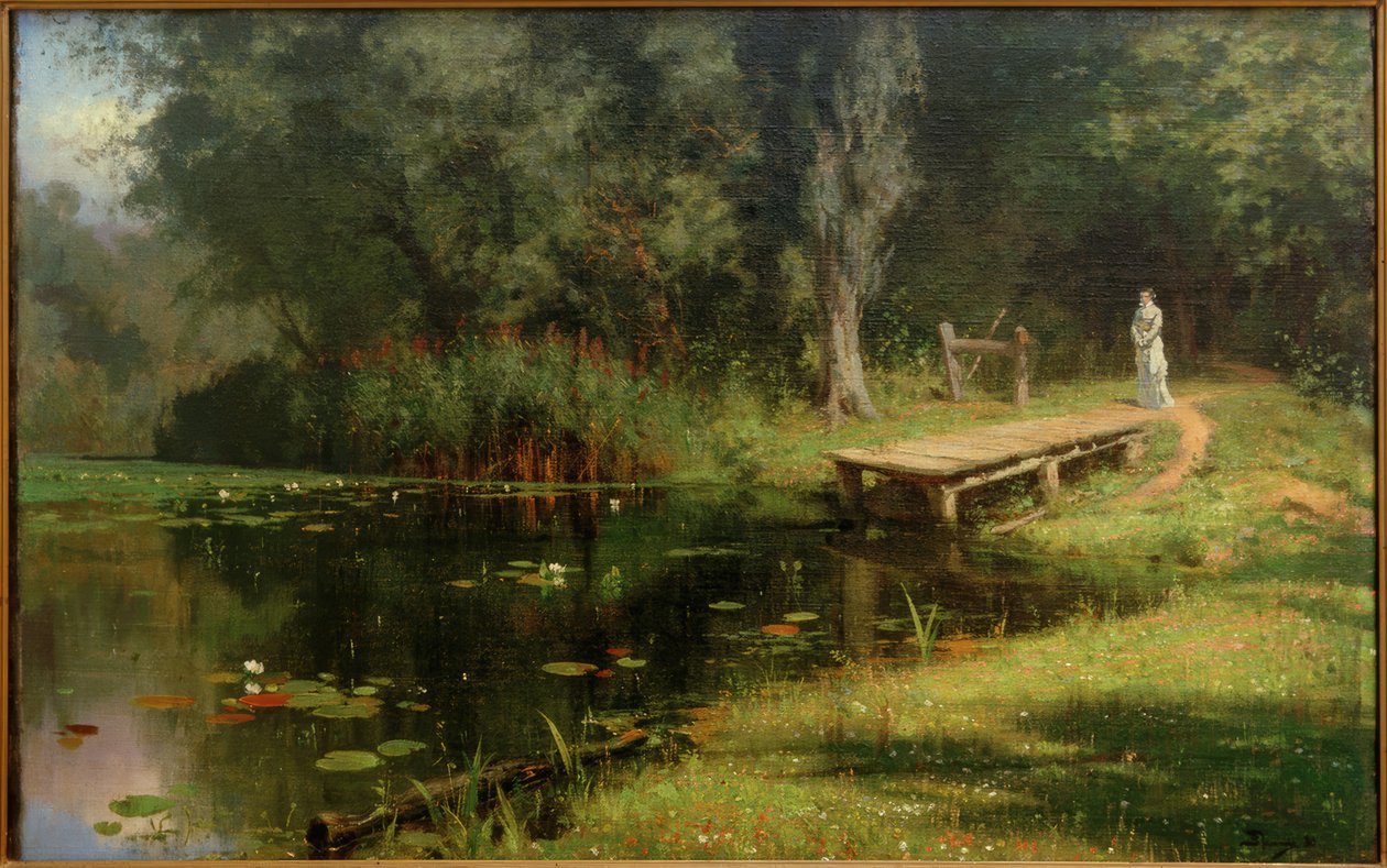 Övervuxen damm av Vasilij Dmitrievich Polenov