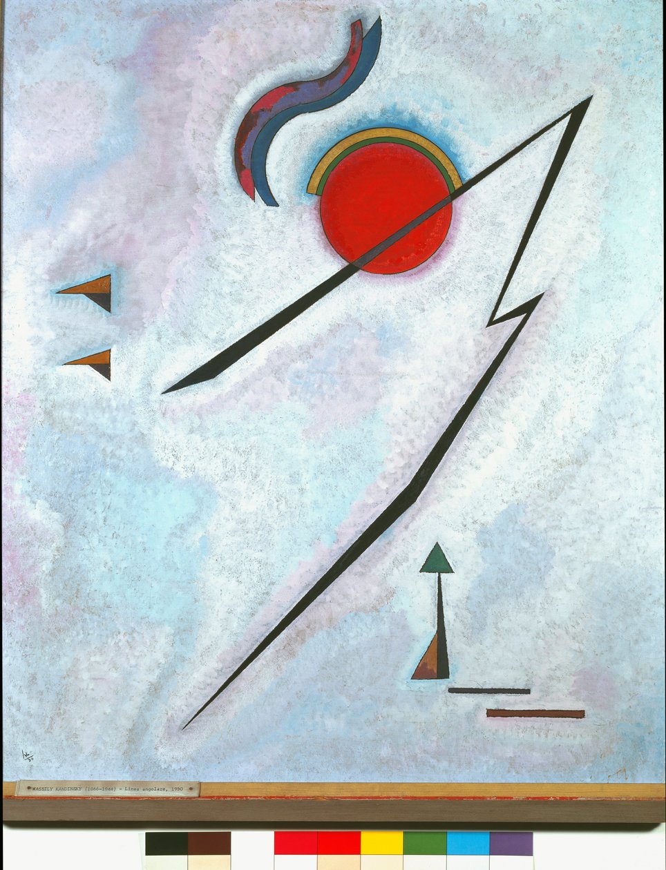 Vinkellinjemålning av Vassily Kandinsky (eller Wassily Kandinsky eller Kandinsky, 1866-1944) 1930 Rom Galleria Nazionale dArte Moderna av Wassily Kandinsky
