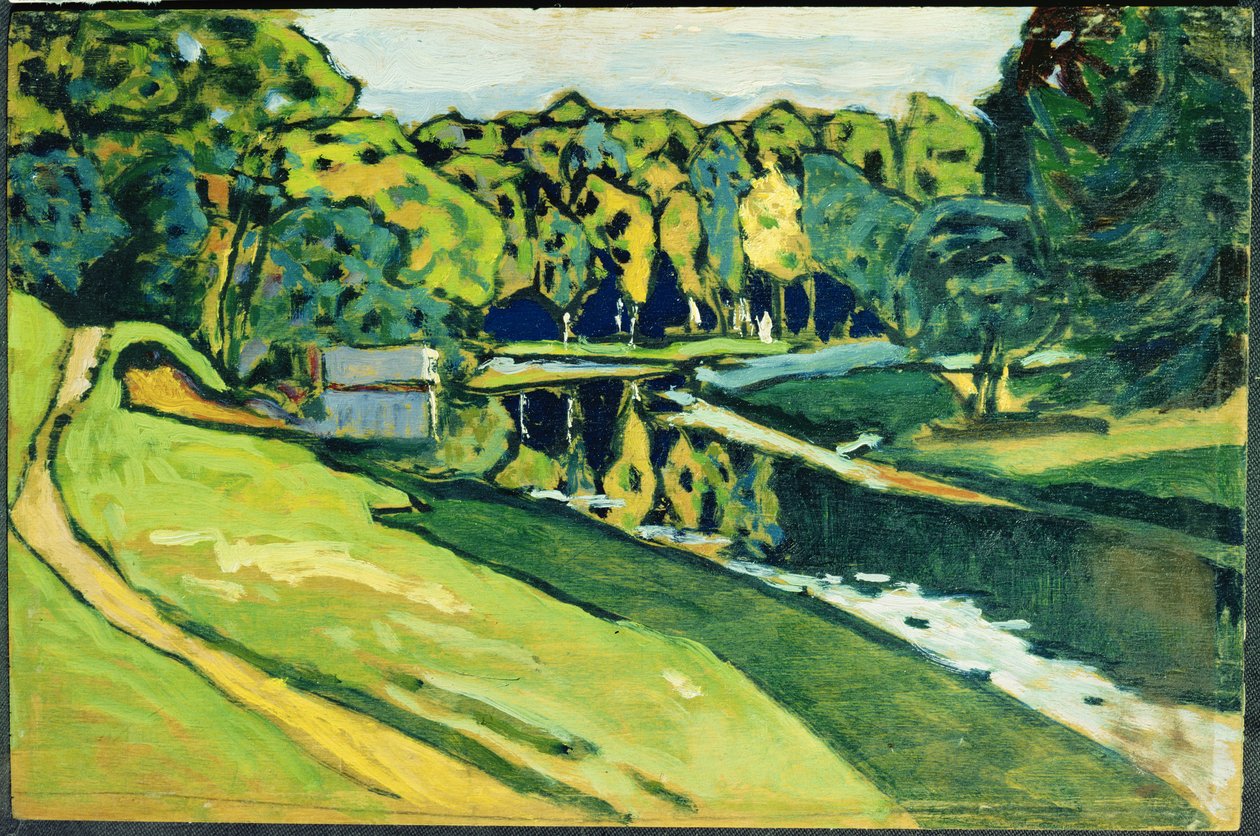 Autumn, 1900 (mafuta kwenye plywood)swed av Wassily Kandinsky