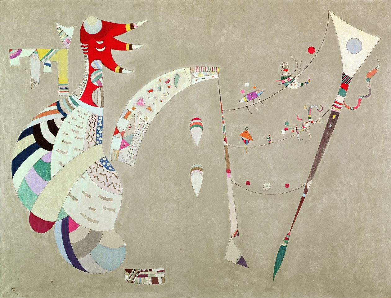 Balanserad, 1942 av Wassily Kandinsky