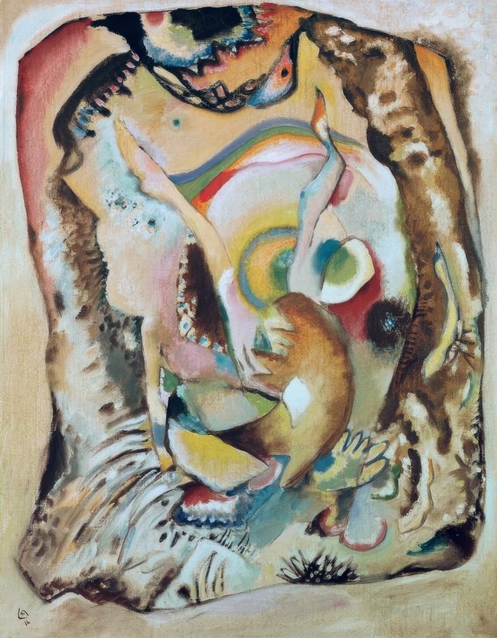 Bild på ljus bakgrund av Wassily Kandinsky