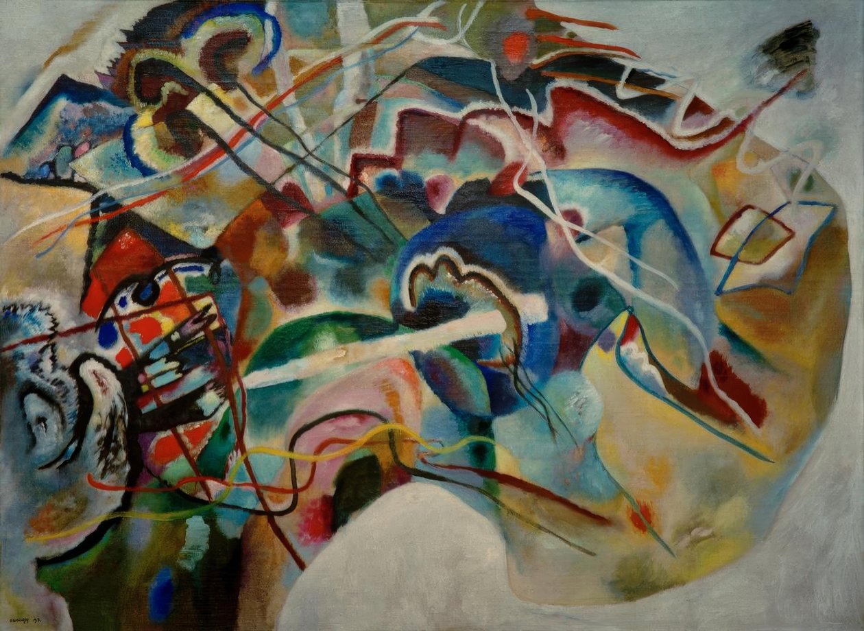 Bild med vit kant (Moskva) av Wassily Kandinsky