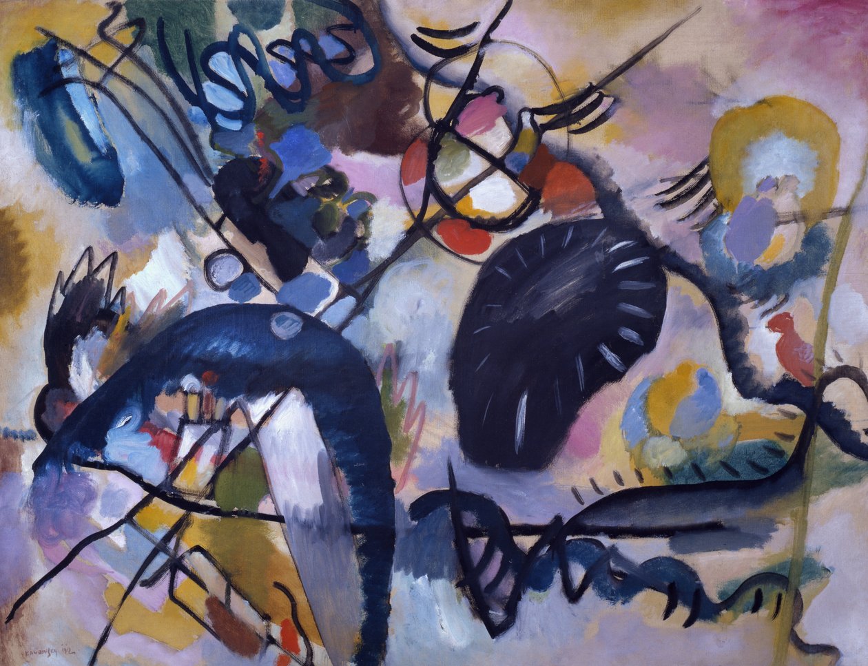 Svart fläck, 1912 av Wassily Kandinsky