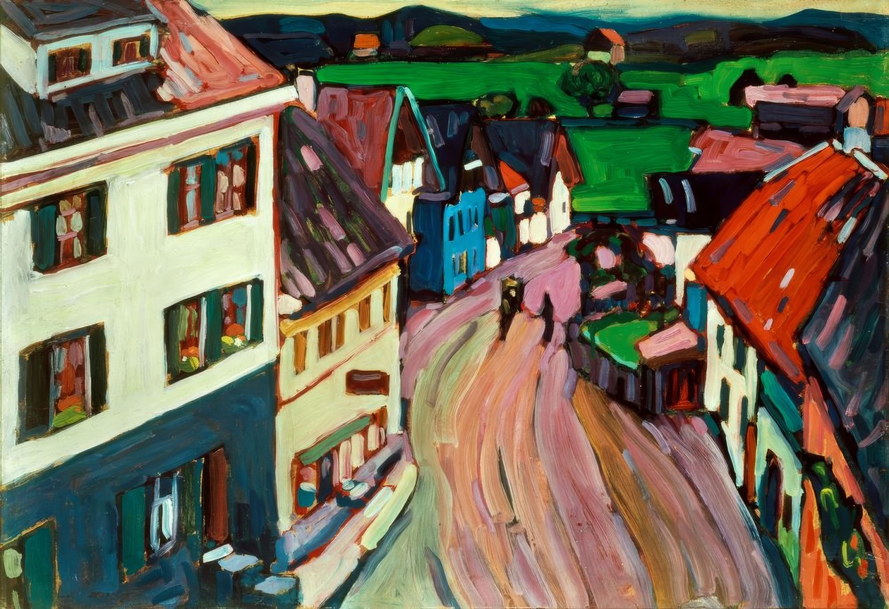 Utsikt från fönstret i Griesbräu av Wassily Kandinsky