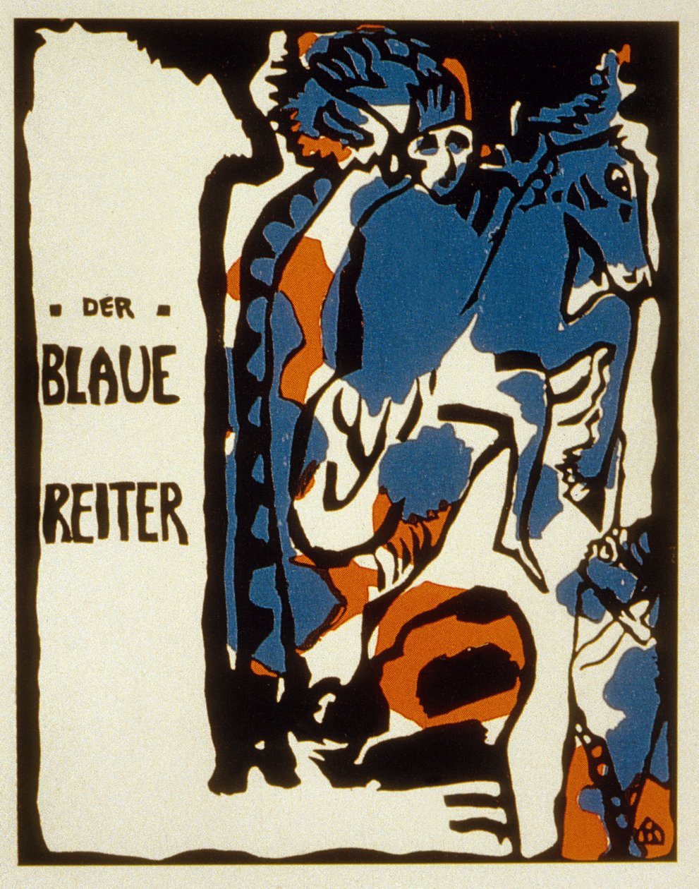 Omslaget till Blaue Reiter almanacka, 1912 färglitografi av Wassily Kandinsky