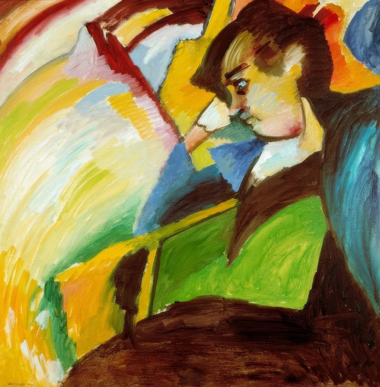 Dame av Wassily Kandinsky