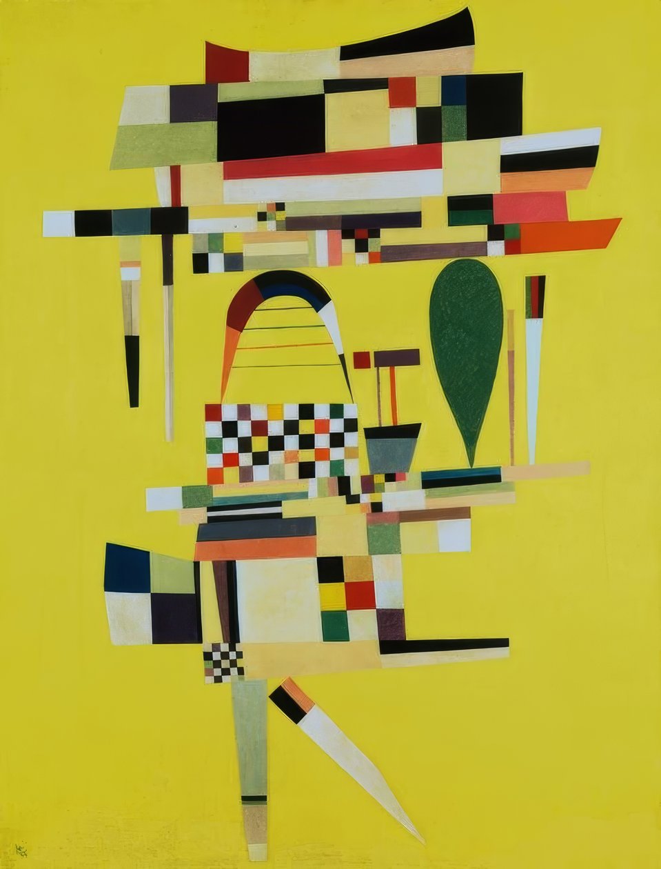 Den gula skärmen av Wassily Kandinsky