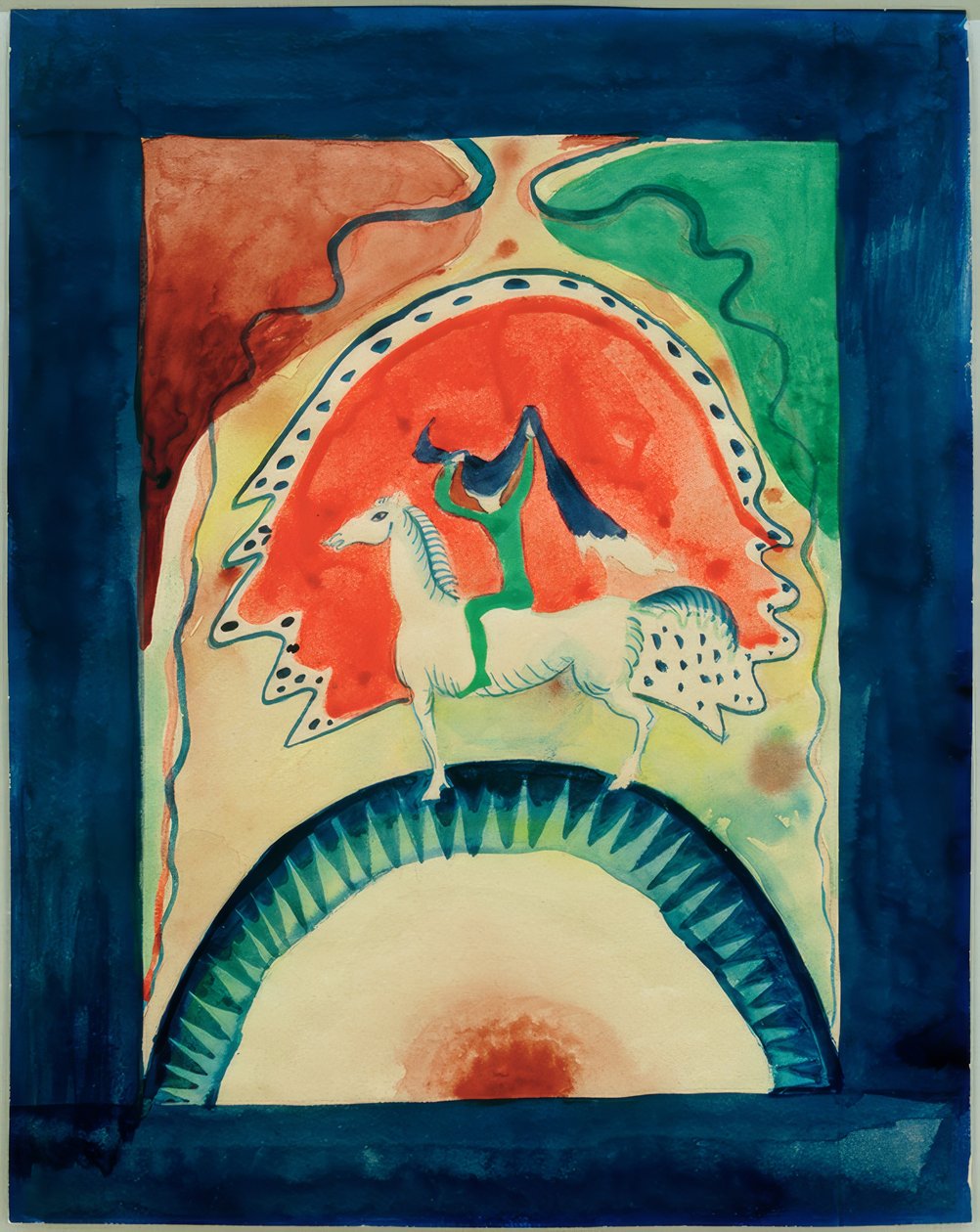 Design för omslaget till Almanac Der Blaue Reiter av Wassily Kandinsky