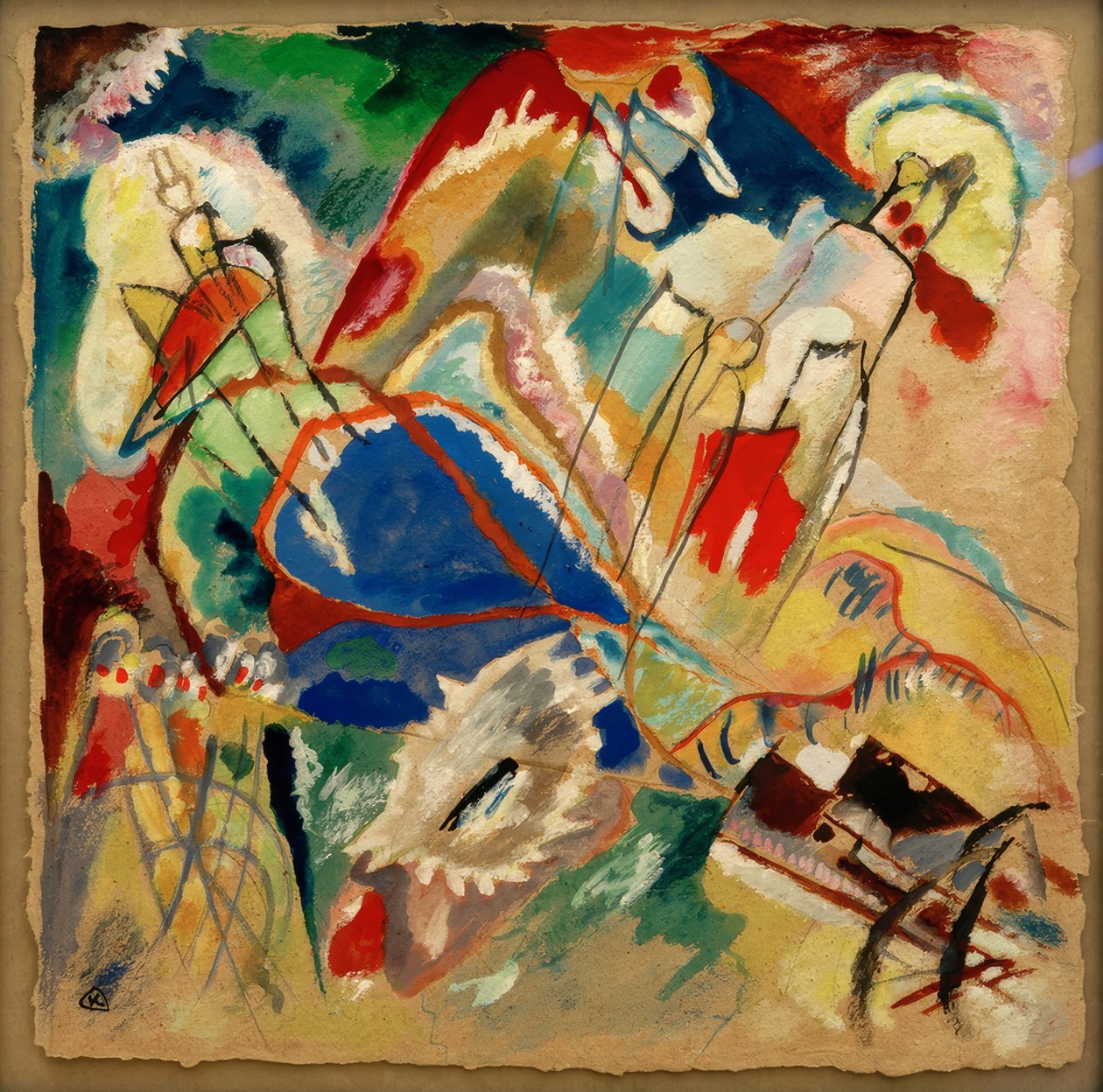 Utkast till improvisation 30, (kanoner) av Wassily Kandinsky