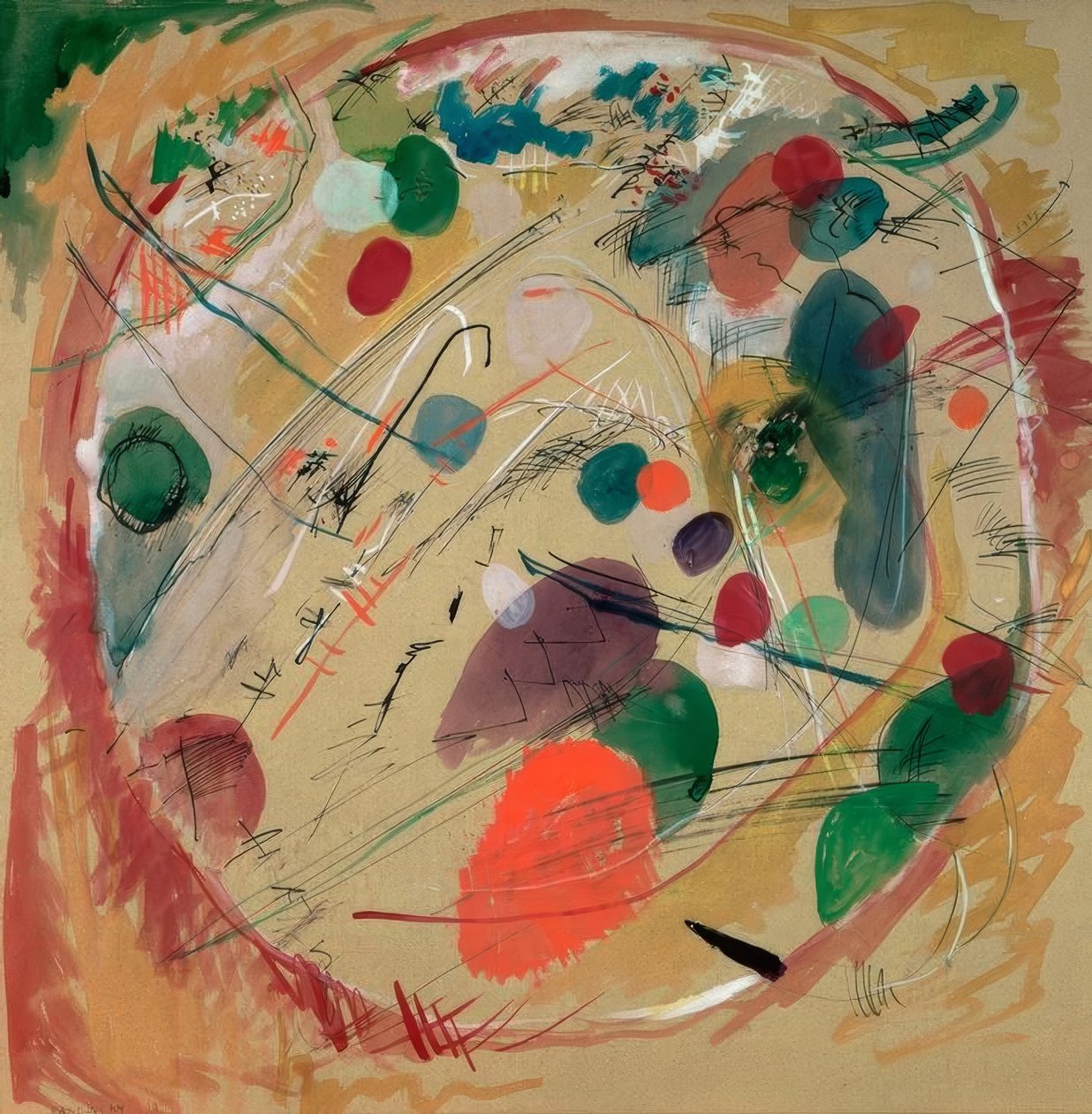 I en cirkel av Wassily Kandinsky